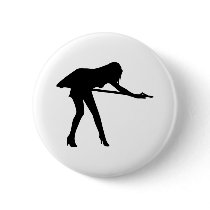 Billiards - Sexy Woman Pin