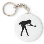 Billiards - Sexy Woman Key Chain