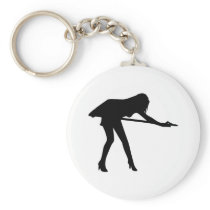 Billiards - Sexy Woman Key Chain