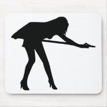 Billiards - Sexy Woman Mousepads