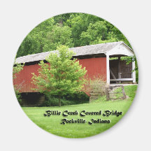 Billie Creek Covered Bridge Fridge Magnet