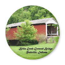 Billie Creek Covered Bridge Fridge Magnet