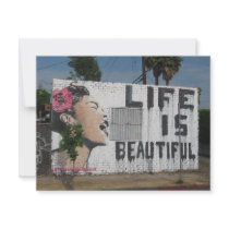 Billie Holiday Street Art Personalized Invites