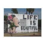 Billie Holiday Street Art Postcard
