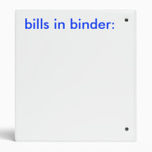 Bills 3 Ring Binder
