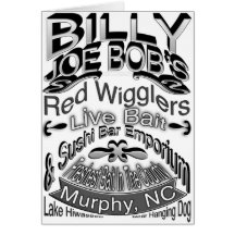 Billy Joe Bob's Emporium Greeting Cards