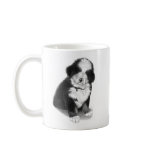 Billy the pound puppy Bernese Mountain Dog mugs