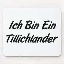 Bin Ein Tillichlander d'Ich Tapis De Souris