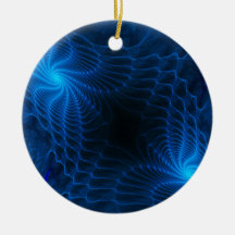 Binarium Abstract Fractal Christmas Tree Ornament