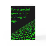Binary 21st Birthday Card