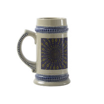 Binary circular background mugs