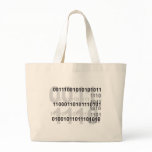 binary code design tote bags