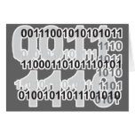 binary code design card
