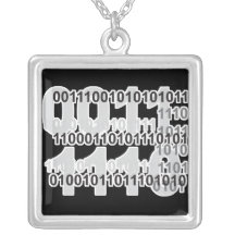 binary code design custom jewelry
