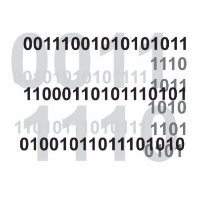 binary code design photo cut outs by geekme