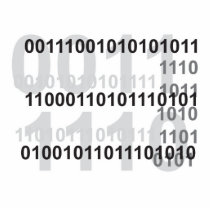 binary code design photo cut outs