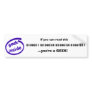 Binary (deleted) bumper sticker