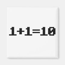 Binary Fridge Magnet