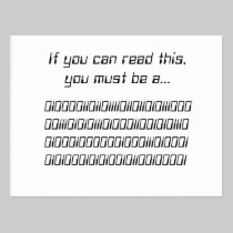 Binary GEEK postcards