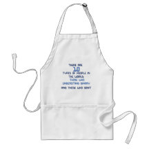 binary joke apron