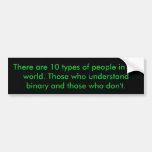 Binary People Bumper Stickers