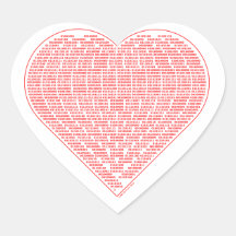 Binary Valentine Sticker