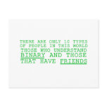 Binary vs. Friends Postcards