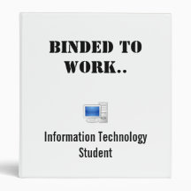 Binded IT Student 3 Ring Binders