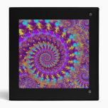 Binder - Crazy Fractal Purple terquoise yellow