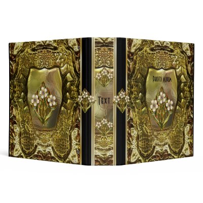 Binder Gold Metal Art Nouveau (09) Photo Album by Zizzago