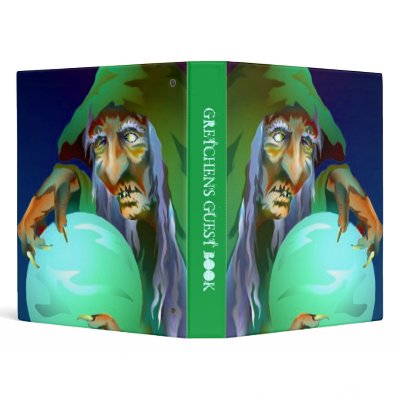 BINDER HALLOWEEN COSTUME PARTY GUEST BOOK SEER by layooper