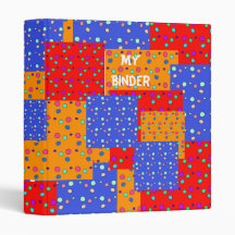 Binder Patched Red Blue Yellow