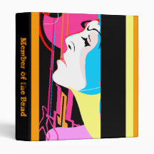 BINDER ~ Pop Art Abstract "Member of The Band"