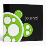 Binder, Round Turtle, White Green Black
