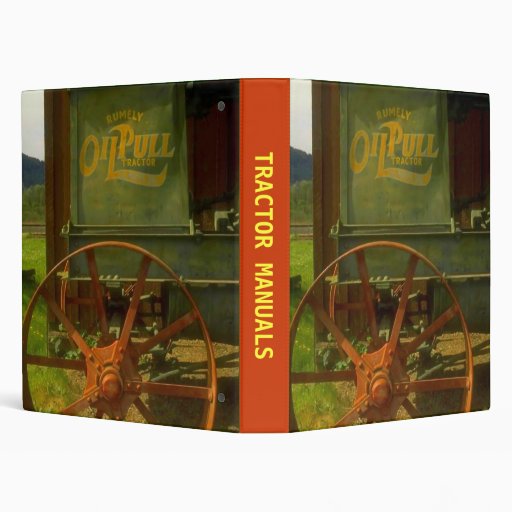 BINDER ~ TRACTOR OWNERS & REPAIR MANUAL STORAGE