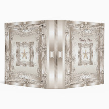 Binder Wedding Photo Album Cream Art Deco