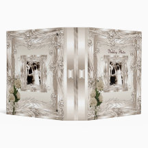 Binder Wedding Photo Album Cream Art Deco