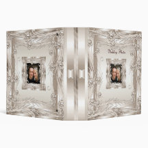 Binder Wedding Photo Album Cream Art Deco