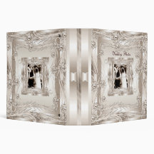 Binder Wedding Photo Album Cream Art Deco
