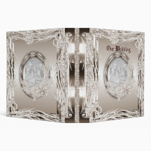 Binder Wedding Photo Album Sepia Floral