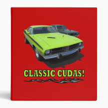 Binder with "CLASSIC CUDAS!" design