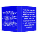 Binder with George Washington quote
