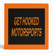 Binder with GET HOOKED MOTORSPORTS "Plain" design