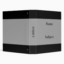 Binders Black with Grey stripe