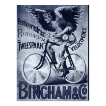 Bingham & Co. Velocipedes Postcard