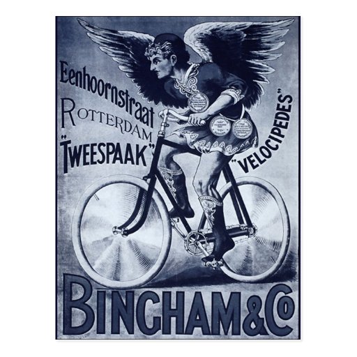Bingham & Co. Velocipedes Postcard