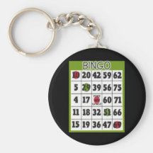 Bingo Card Key Chains