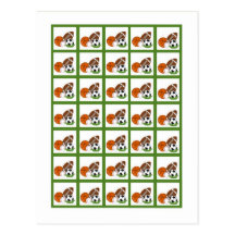 Bingo Card Markers All-star Green Postcards