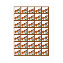 Bingo Card Markers All-star Red Post Cards