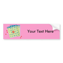 Bingo Card - Play To Win - Good Luck Charms Bumper Sticker